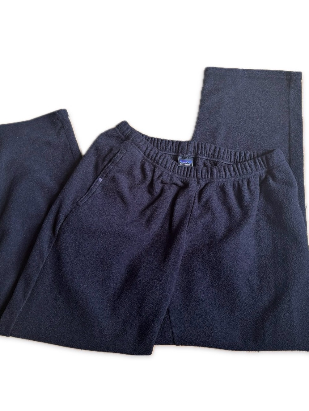 Patagonia Navy Fleece Joggers with Elastic Waist
